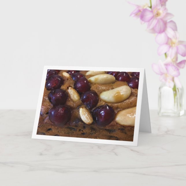 Cherry and Nut Cake Card (Orchid)