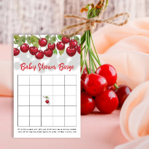 Cherry Baby Shower Bingo Game
