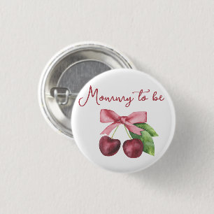Cherry baby shower - Mummy to be 3 Cm Round Badge
