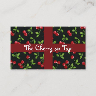 Cherry background business card