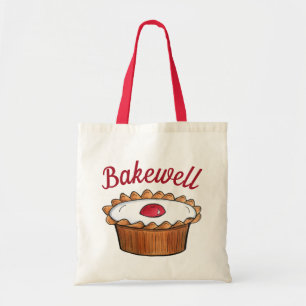 Cherry Bakewell Tart British Food Baker UK Foodie Tote Bag