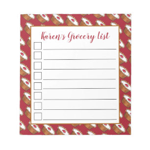 Cherry Bakewell Tart British Food UK Pastry Baking Notepad