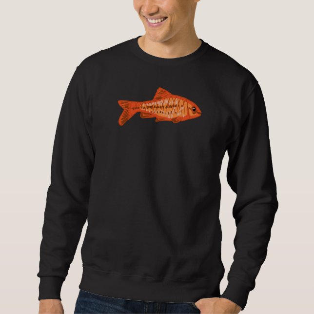 Cherry Barb Aquarium Design for Fishkeeping Fans Sweatshirt (Front)