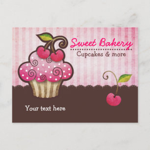 Cherry Berry Cupcake Postcards