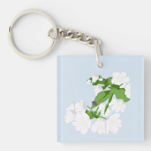 Cherry bkossom key ring