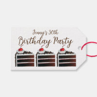 Cherry Black Forest Cake Slice Birthday Party Food