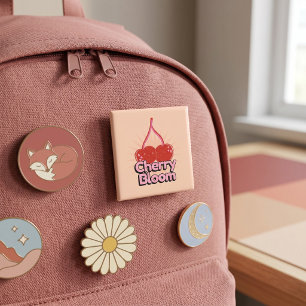 Cherry Bloom Button