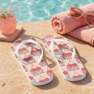 Cherry Bloom Flip Flops