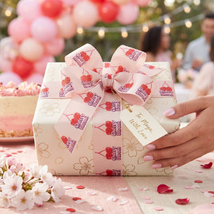 Cherry Bloom Grosgrain Ribbon