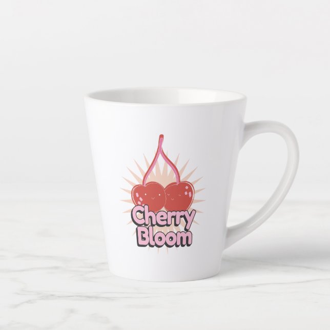 Cherry Bloom Latte Mug (Right)