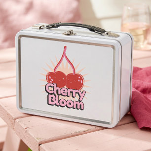 Cherry Bloom Metal Lunch Box