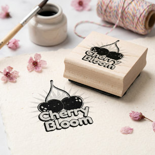 Cherry Bloom Rubber Stamp