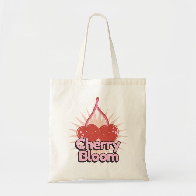 Cherry Bloom Tote Bag (Front)