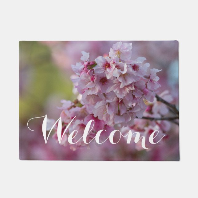 Cherry Blooms in March Doormat (Front)