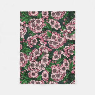 Cherry blossom 2 fleece blanket