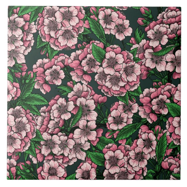 Cherry blossom 2 tile (Front)