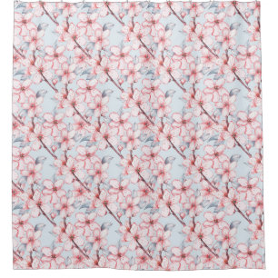 Cherry blossom 3 shower curtain