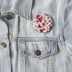 Cherry Blossom 6 Cm Round Badge