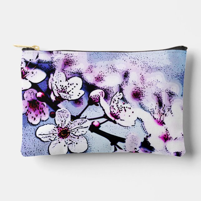 Cherry blossom accessory pouch (Front)