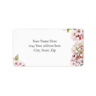 Cherry Blossom Address Label