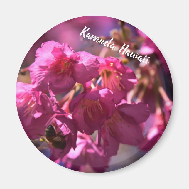 Cherry Blossom and a Bee Magnet (Front)
