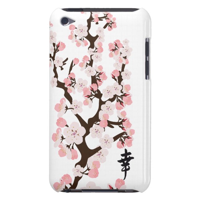 Cherry Blossom and Kanji Case-Mate Case (Back)