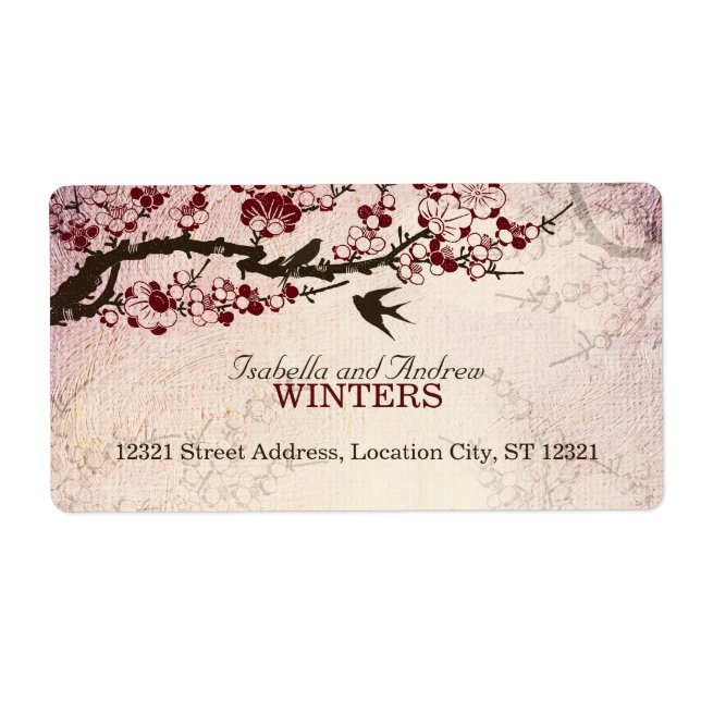 Cherry Blossom and Love Birds (Front)
