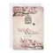 Cherry Blossom and love birds wedding invite