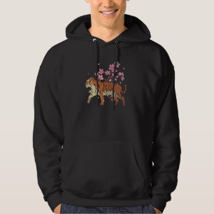 Cherry Blossom Animal Sakura Flower Predator Wild Hoodie