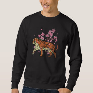 Cherry Blossom Animal Sakura Flower Predator Wild  Sweatshirt