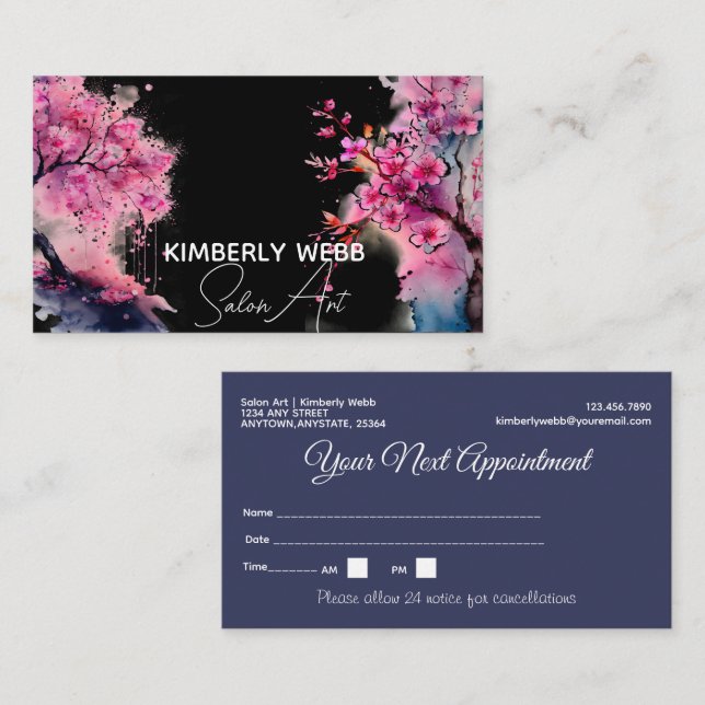  Cherry Blossom | Appointment Card (Front/Back)