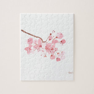 cherry blossom art jigsaw puzzle