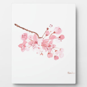 cherry blossom art plaque