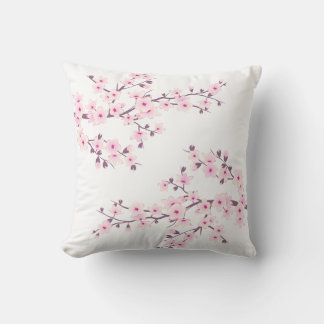 Cherry Blossom Baby Pink Coquette Aesthetic Cushion
