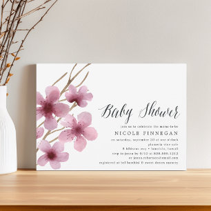 Cherry Blossom   Baby Shower Invitation
