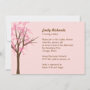 Cherry Blossom Baby Shower Invitation