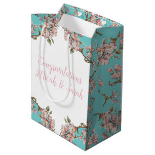 Cherry Blossom Baby Shower Medium Gift Bag