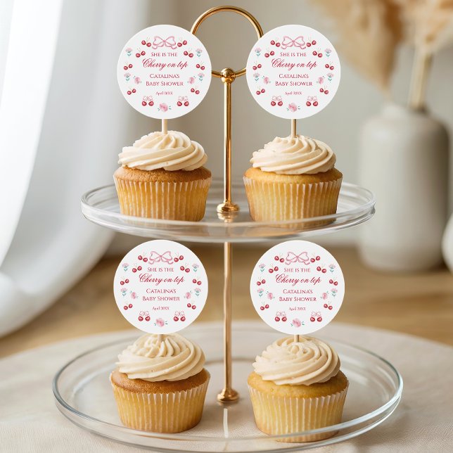 Cherry Blossom Baby Shower Thank You Sticker (Creator Uploaded)