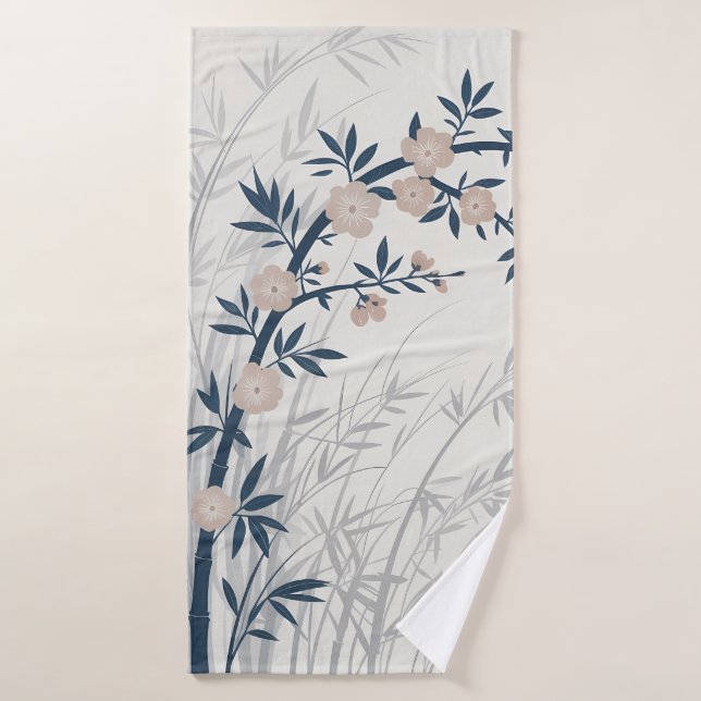 Cherry Blossom Bamboo Spa Towel (Bath Towel)