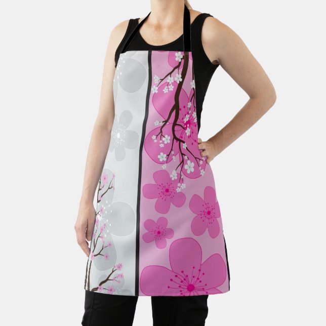 Cherry Blossom Banners Apron (Insitu)