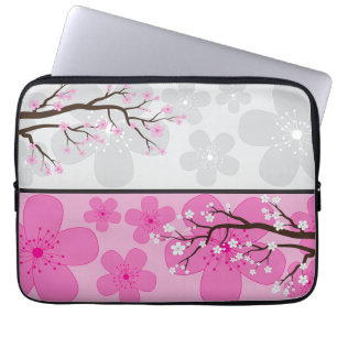 Cherry Blossom Banners Laptop Sleeve
