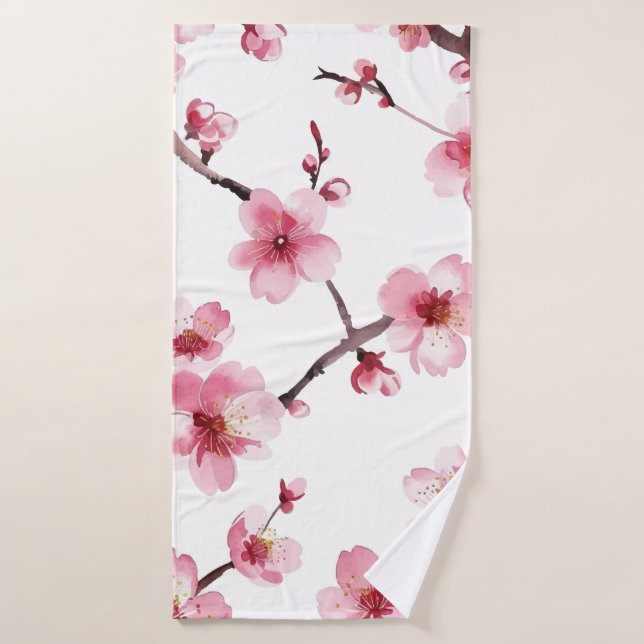 Cherry Blossom Bath Towel (Bath Towel)