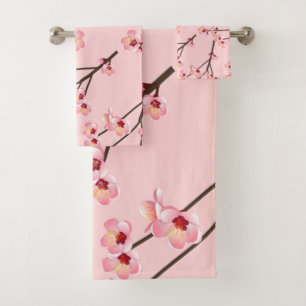 Cherry Blossom Bath Towel Set