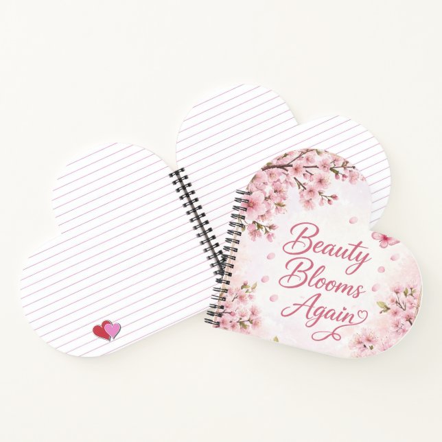 Cherry Blossom : Beauty Blooms Again Notebook (Inside)