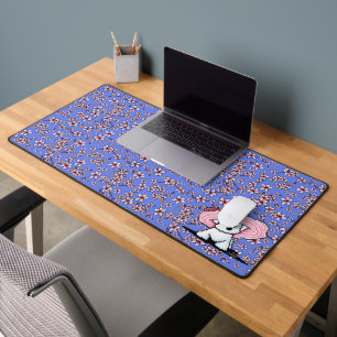 Cherry Blossom Bichon Desk Mat