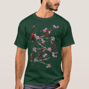 Cherry Blossom Bird Watching Sakura Bird Watcher B T-Shirt