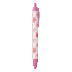 Cherry Blossom Black Ink Pen