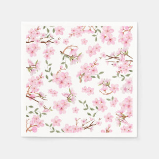 Cherry Blossom Bloom Paper Napkins