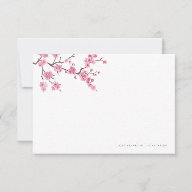 Cherry Blossom Bloom | Stationary Card (Front)