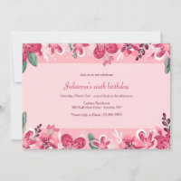 Cherry Blossom Borders Birthday Party